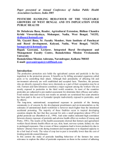 Table 1 Health problem related with pesticide application (N=400)