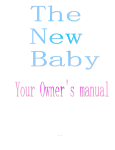 The New Baby, Your Owners Manual - Mat