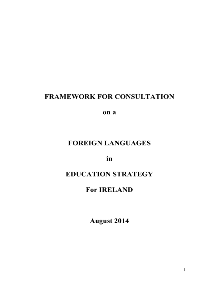 FrameworkForConsultationOnAForeignLanguagesIn