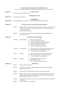 outline for a schs club constitution