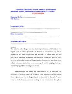 Copy Right Form - IAARD-International Association of Advances in