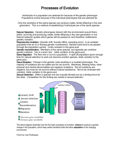 Processes of Evolution