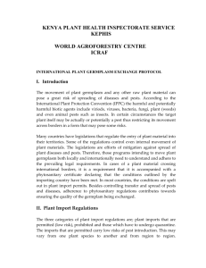 phytosanitary regulations - World Agroforestry Centre