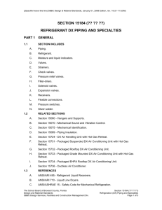 Refrigeration DX Piping and Specialties (rev. 11-16