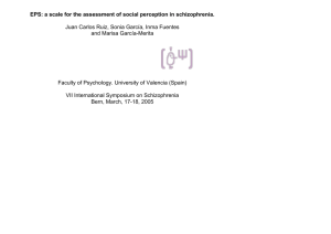 EPS: a scale for the assessment of social perception in schizophrenia