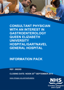 Details of Arrangements for Applicant to Visit Hospitals/Discuss Post