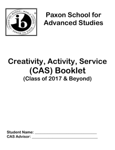 CAS Handbook (Class of 2017 & beyond)