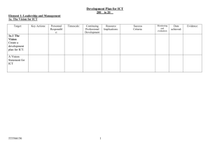 Blank ICT Development Plan