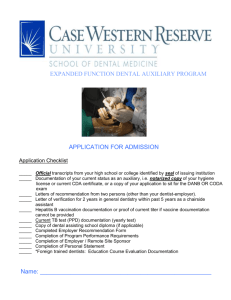 application for admission - Case Western Reserve University School