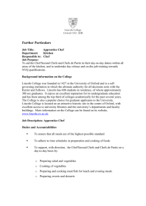 Further Particulars - Lincoln College