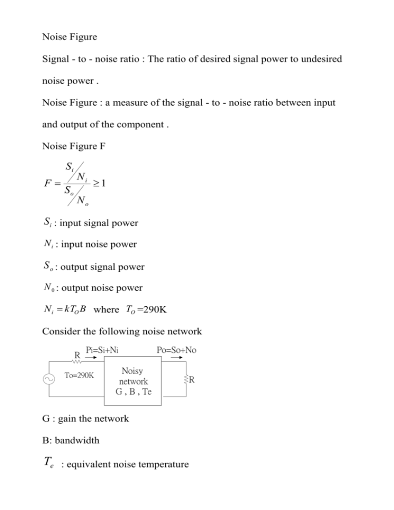 Noise Figure