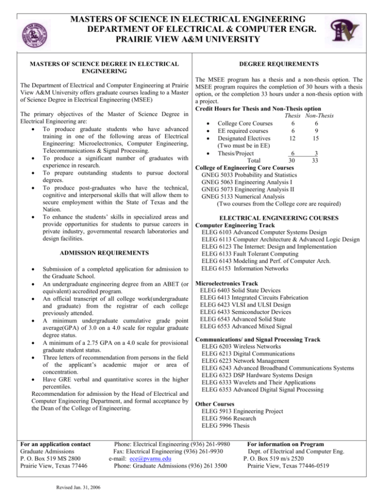 master thesis in electrical engineering