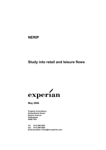 Study into retail and leisure flows
