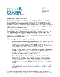 Composting - Solid Waste Management Coordinating Board