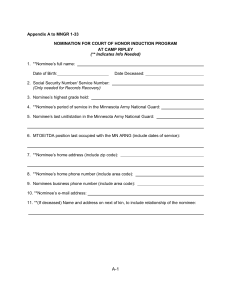 Nomination Form - Minnesota National Guard