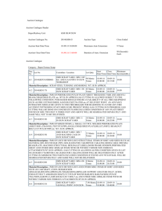 Auction Catalogue