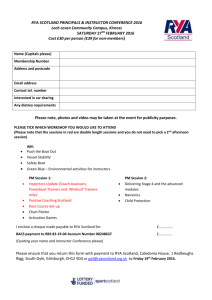 Instructor Conference Booking Form