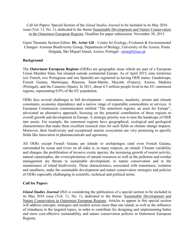 call for papers environmental research