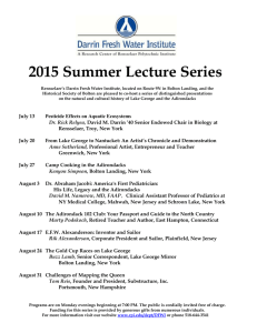 2015 Summer Lecture Series FINAL