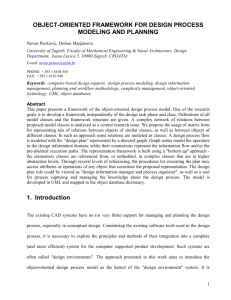 4. Relations in the object oriented design process model