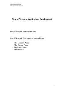 Neural Network Applications Development