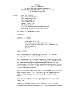 July 2nd 2013 Council Minutes