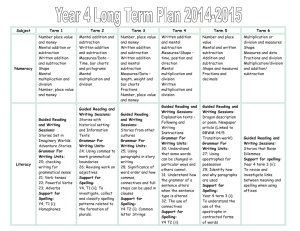 Mental addition and subtraction - The Queen Anne First School