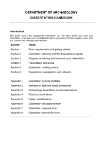 Archaeology Dissertation Handbook