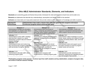 Ohio ABLE Administrator Standards