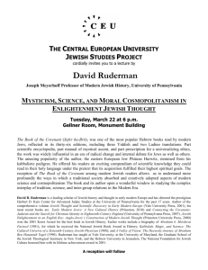 Kabbalah, Science, and Moral Cosmopolitanism in Enlightenment