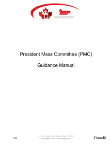 President Mess Committee (PMC)