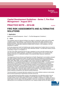 Practice Note 2014-06-Fire Risk Assessments and Alternative