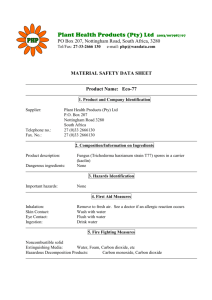 material safety data sheet