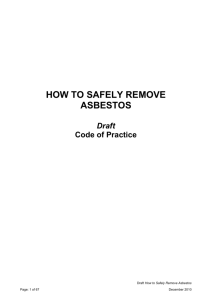 How to Safely Remove Asbestos - Safe Work Australia Public