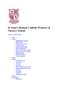 Attainment - St Anne`s RC Primary School