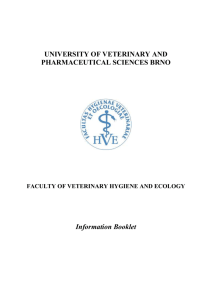 UNIVERSITY OF VETERINARY AND PHARMACEUTICAL SCIENCES