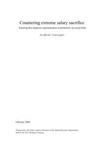 Countering extreme salary sacrifice - Tax Policy website