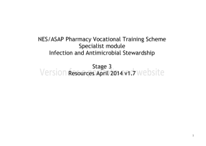 Scottish Hospital Pharmacist`s Vocational Training Scheme