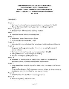 Summary for ratification