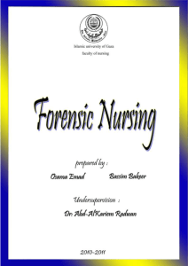 forensic nursing Presentation