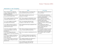 Science 7 Outcomes basic chart