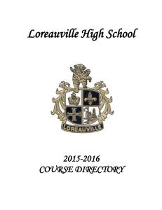 Additional Core Courses - Loreauville High School