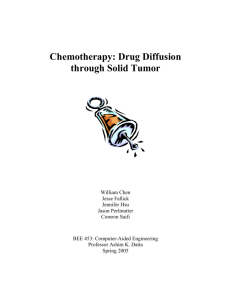 Chemotherapy: Drug Diffusion through Solid Tumor