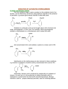 oxidation of saturated hydrocarbons