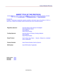 Clinical Research Protocol