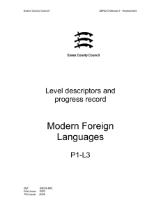QCA revised P scales - Essex Schools Infolink