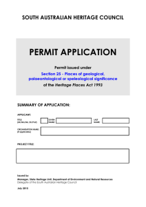 Permit Application Form - Department of Environment, Water and