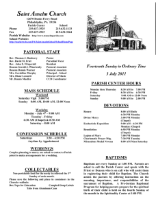 Parish Bulletin July 3, 2011