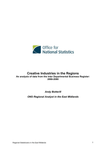 Creative Industries in England