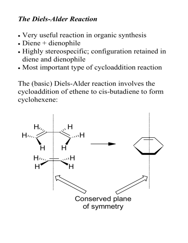 Diels Alder Reaction Organic Chemistry Lecture Notes